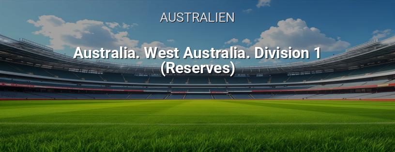 Australien. Western Australia. 1. Division. Reserve-Liga Logo