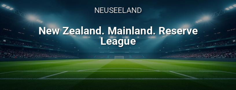 Neuseeland Mainland Meisterschaft. Reserveliga Logo