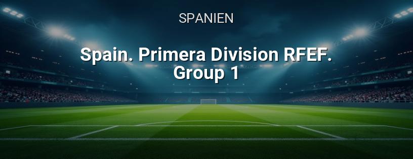 Spanische Meisterschaft. Primera División RFEF. Gruppe 1 Logo
