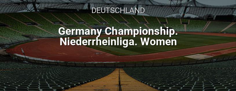 Deutsche Meisterschaft. Niederrheinliga. Frauen Logo