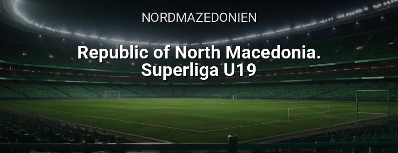 Fußball. Nordmazedonien. U19. Superliga Logo