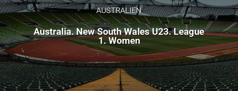 Australische Meisterschaft. New South Wales U23. League 1. Frauen Logo
