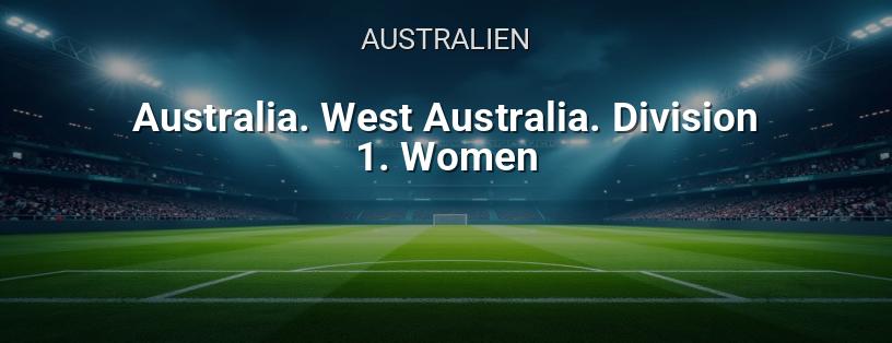 Fußball. Australien. Frauen. Western Australia. State League. Division 1 Logo