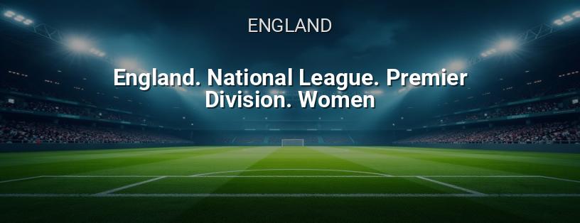 England Championship. National League. Premier Division. Frauen Logo