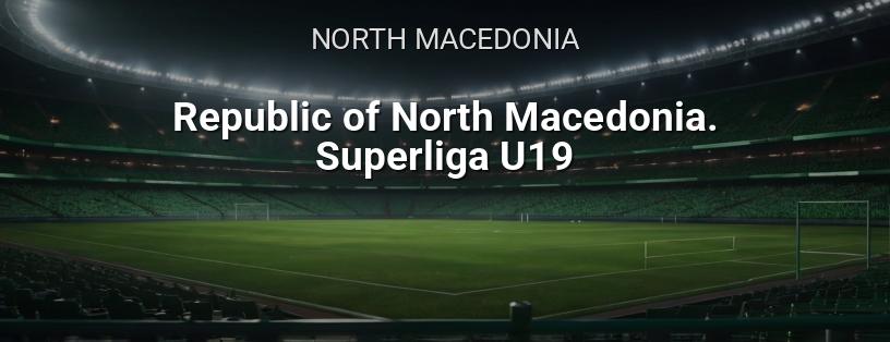 Football. North Macedonia. U19. Superliga logo