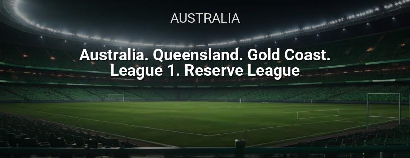 Campeonato de Australia. Queensland. Gold Coast. Liga 1. Liga Reserva logotipo