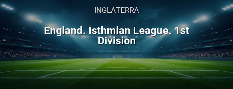 Isthmian League División 1 logotipo
