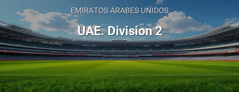 Campeonato de EAU. División 2 logotipo