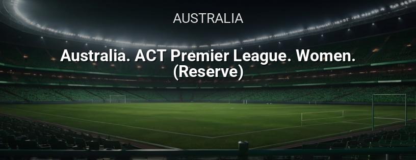 Campeonato de Australia. Premier League de la Capital. Mujeres (Reserva) logotipo