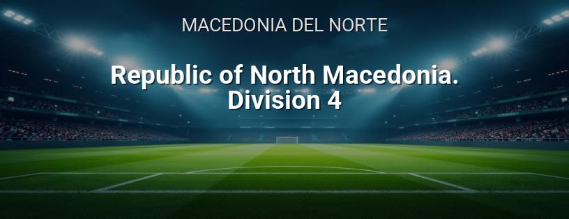 Fútbol. Macedonia del Norte. 4ª División logotipo