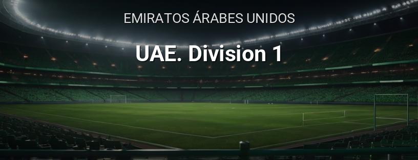 Campeonato de Emiratos Árabes Unidos. División 1 logotipo