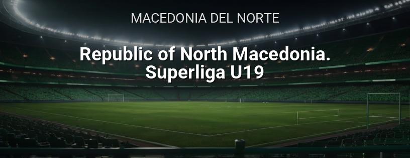 Fútbol. Macedonia del Norte. Sub-19. Superliga logotipo