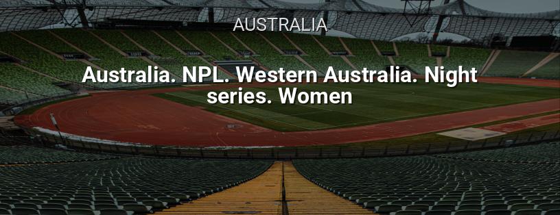 Campeonato de Australia. Premier League de Australia Occidental. Serie Nocturna. Mujeres logotipo