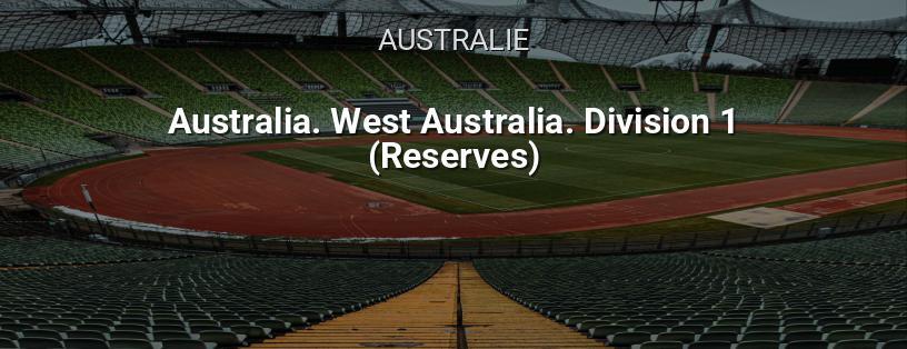 Football. Australie. Western Australia. 1ère Division. Réserves logo