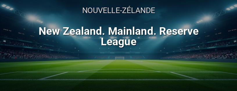 Championnat de Nouvelle-Zélande Mainland. Ligue Réserve logo