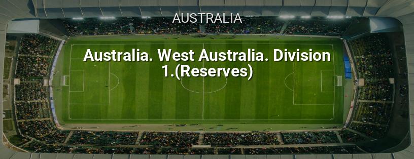 Campionato Australiano. Western Australia. Division 1. (Riserve) logo