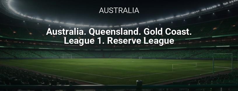 Campionato Australiano. Queensland. Gold Coast. League 1. Lega Riserve logo