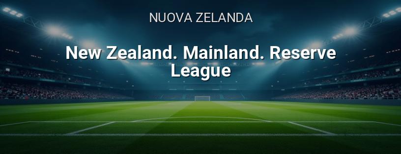 Campionato Nuova Zelanda Mainland. Lega Riserve logo