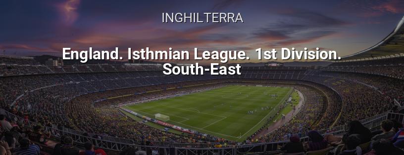 Campionato d'Inghilterra. Isthmian League. 1ª Divisione. Sud-Est logo