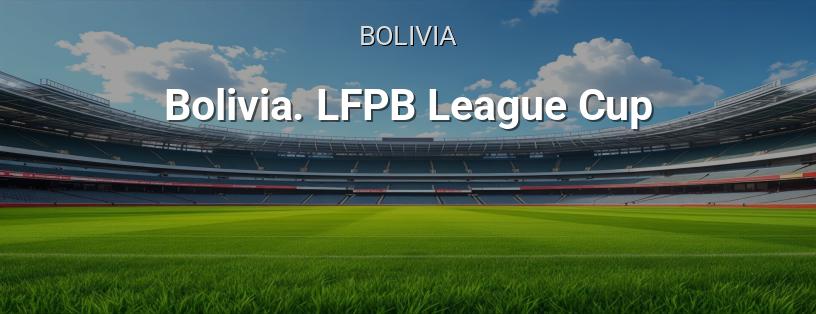 Bolivia. Coppa di Lega LFPB logo