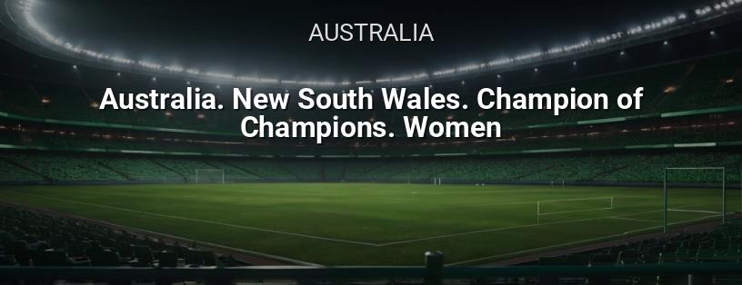 Australia. Nuovo Galles del Sud. Torneo dei Campioni. Donne logo