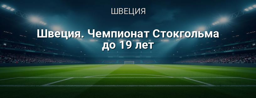 Швеция. Чемпионат Стокгольма до 19 лет логотип