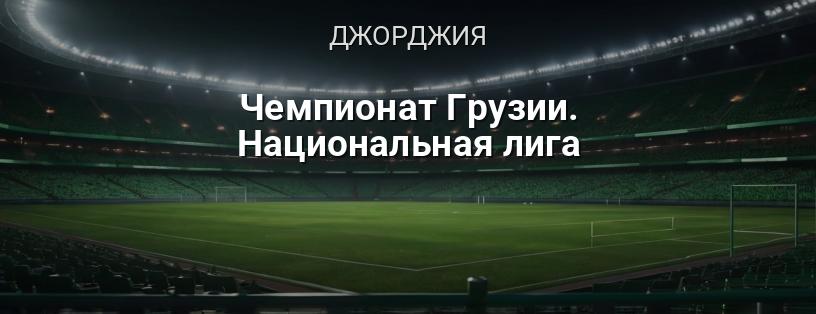 Чемпионат Грузии. Национальная лига логотип