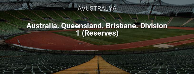 Avustralya Şampiyonası. Queensland. Brisbane. 1. Division. (Yedekler) logo