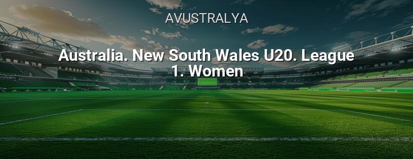 Avustralya Şampiyonası. New South Wales U20. League 1. Kadınlar logo
