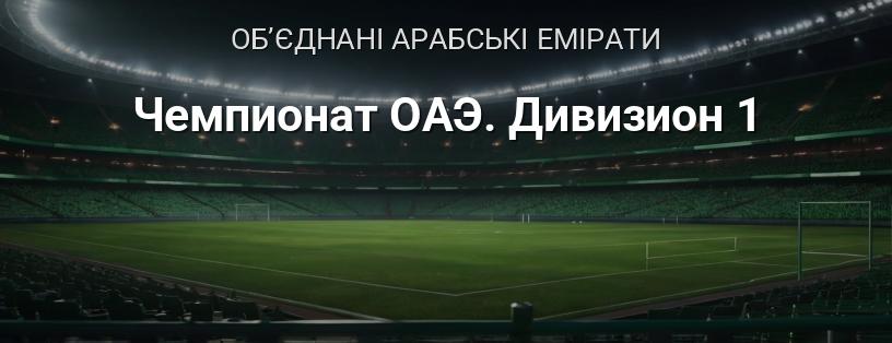 Чемпіонат ОАЕ. Дивізіон 1 логотип