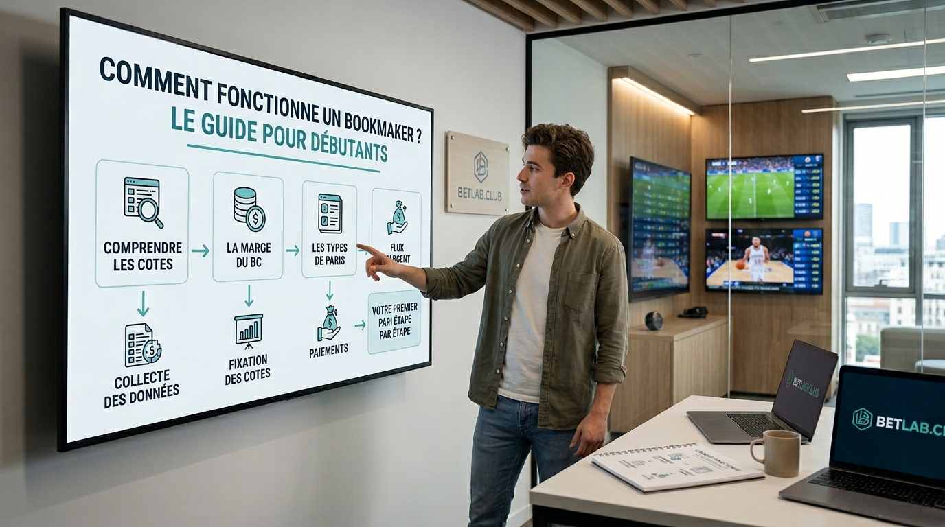 Qu'est-ce qu'un bookmaker et comment ça marche ? : guide pour débutants | BetLab
