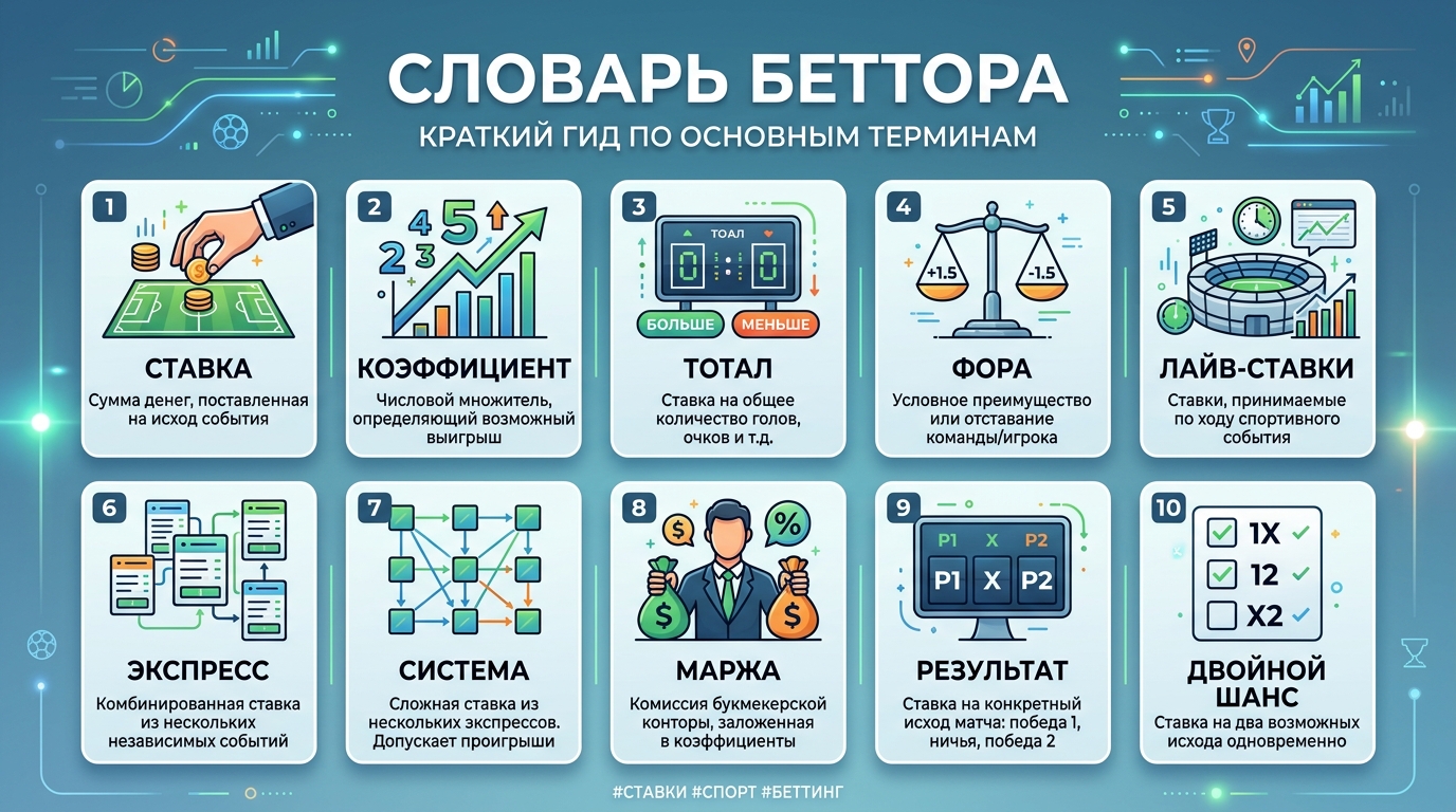 Словарь беттера: расшифровка сленга и главных терминов в ставках на спорт