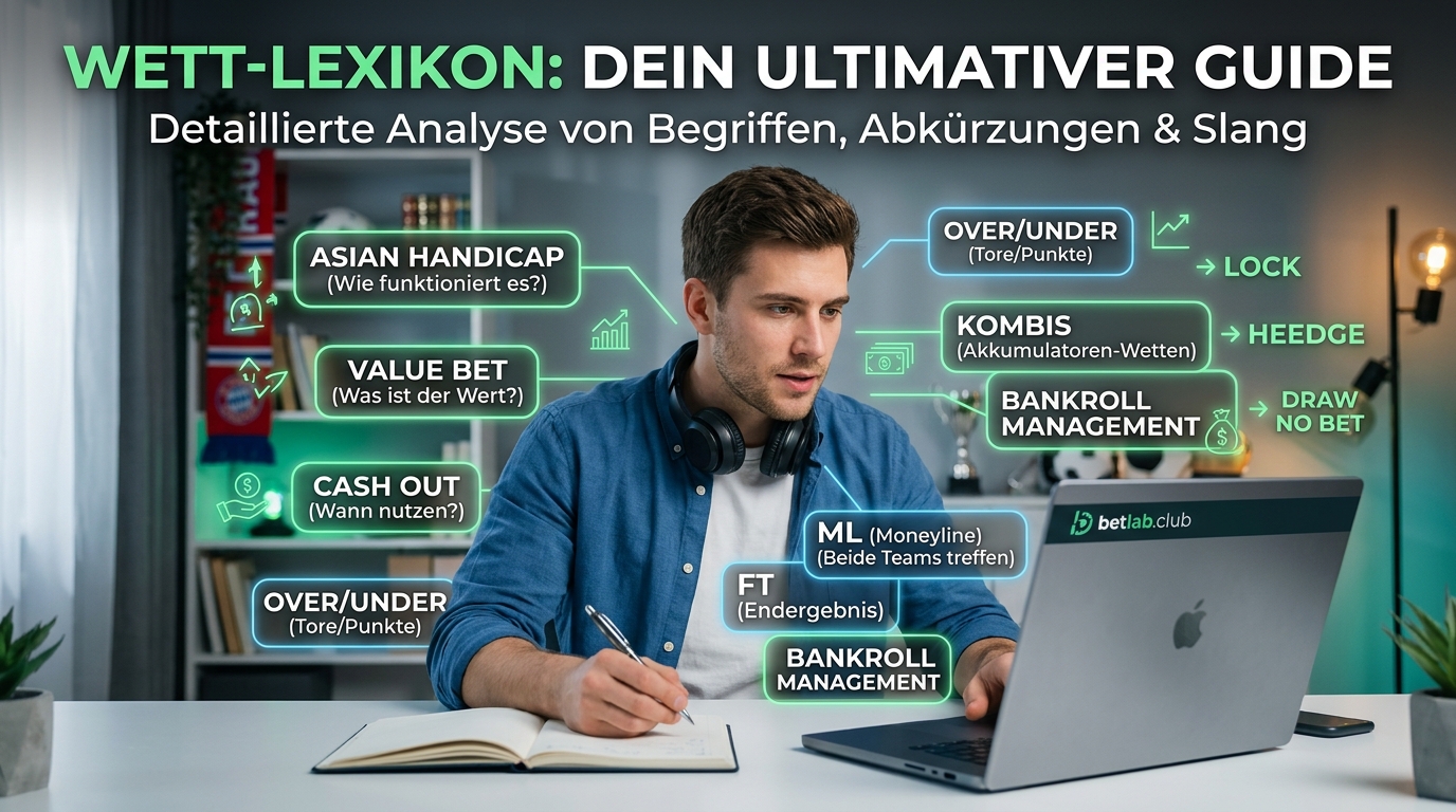 Wett-Wörterbuch: Erläuterungen zu Slang und den wichtigsten Begriffen bei Sportwetten