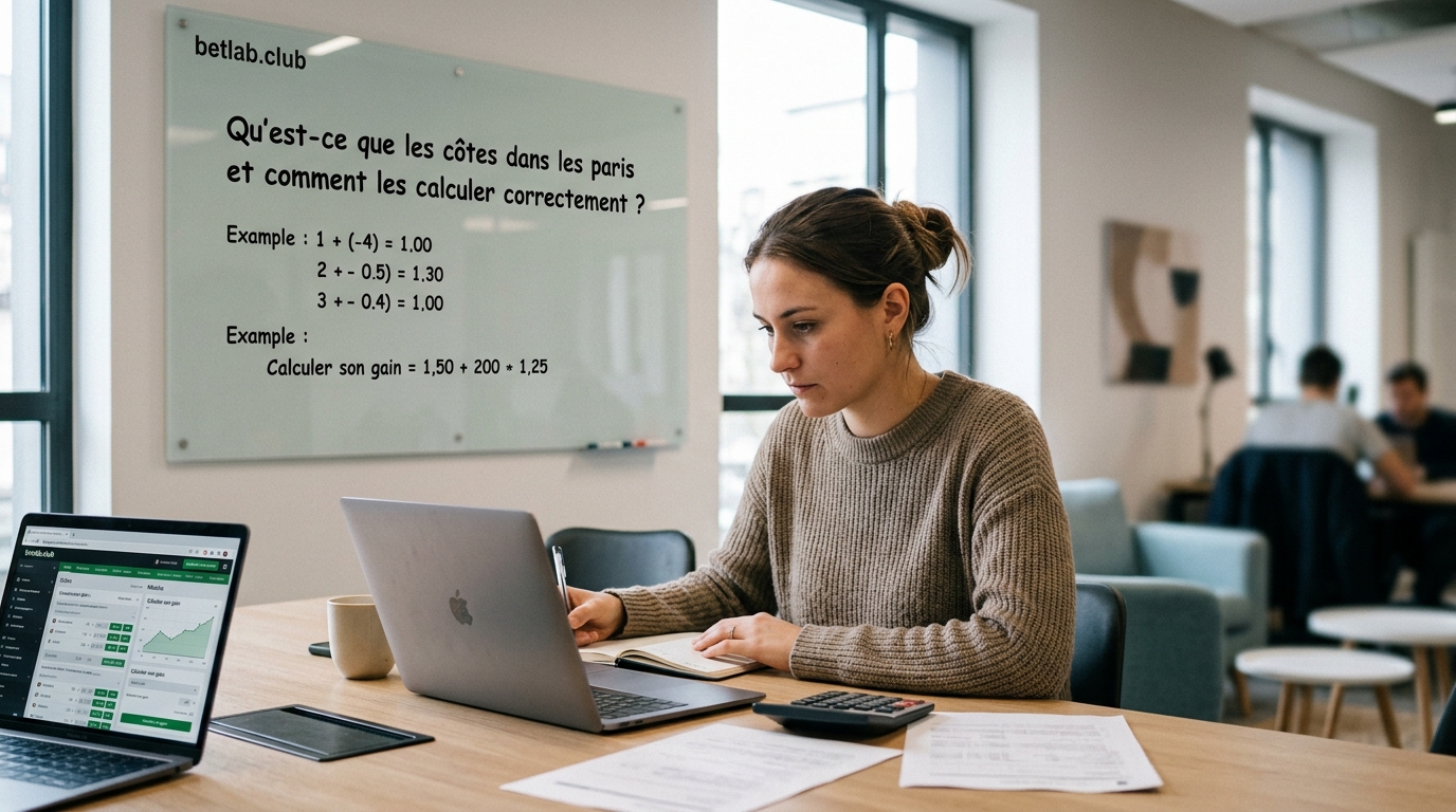 Qu'est-ce qu'une cote dans les paris sportifs : comment calculer les chances et les gains chez un bookmaker