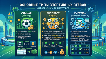 Виды ставок на спорт: ординар, экспресс и система простыми словами | BetLab