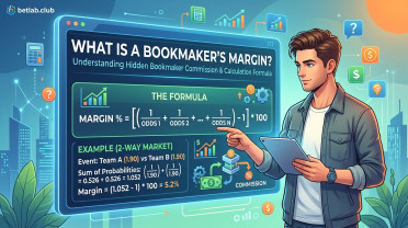 What is a bookmaker’s margin: the bookmaker’s hidden commission and the formula for calculating the percentage