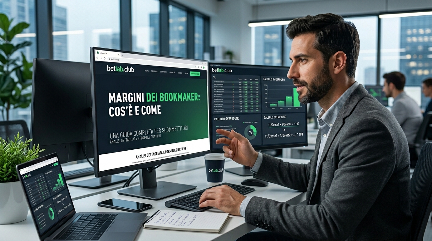 Che cos'è il margine del bookmaker: la commissione nascosta delle case da gioco e la formula per il calcolo delle percentuali