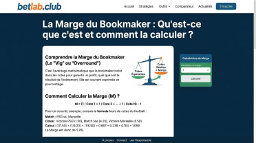 Qu'est-ce que la marge du bookmaker : la commission cachée des bookmakers et la formule de calcul des pourcentages