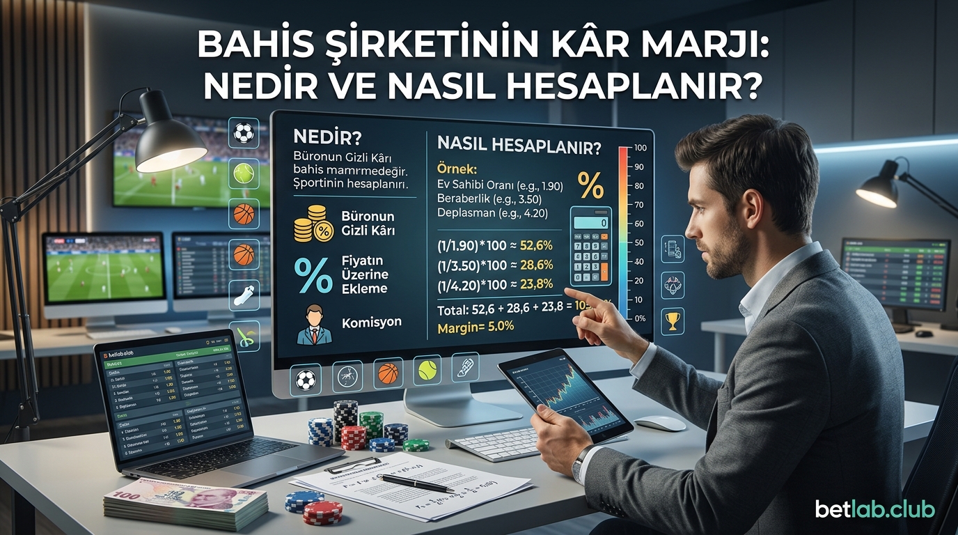 Bahis şirketinin marjı nedir: Bahis şirketinin gizli komisyonu ve yüzde hesaplama formülü