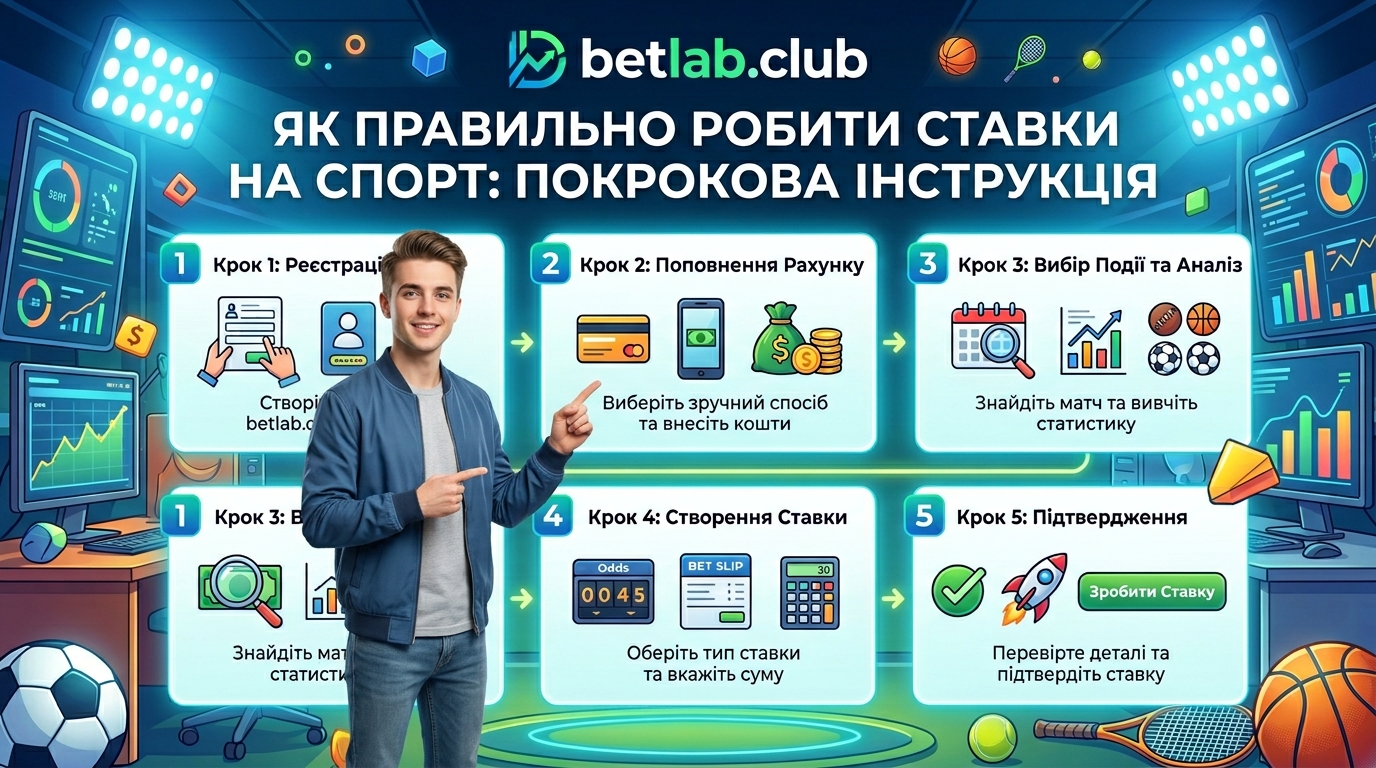 Як правильно робити ставки на спорт: покрокова інструкція для початківців