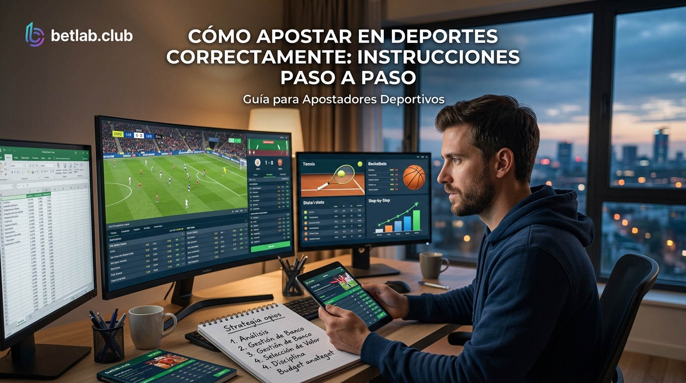 Cómo apostar correctamente en deportes: guía paso a paso para principiantes