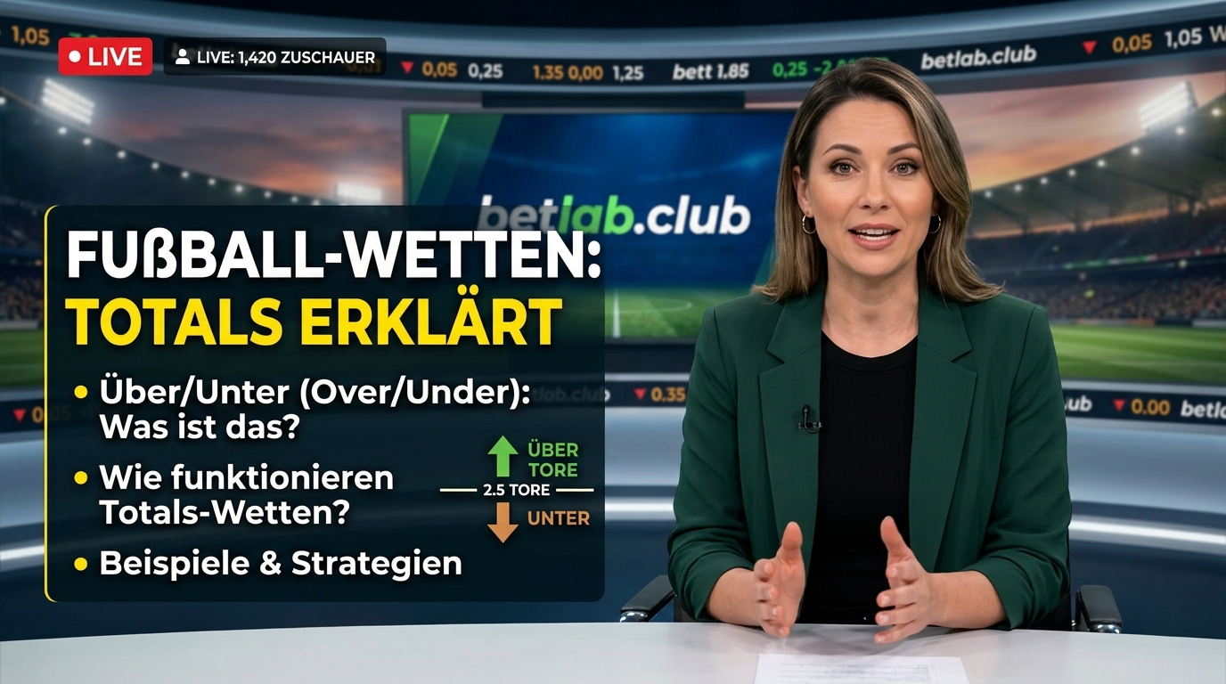 Gesamtzahl bei Fußballwetten: Was bedeuten „Über“ und „Unter“ und wie wettet man richtig auf Tore?