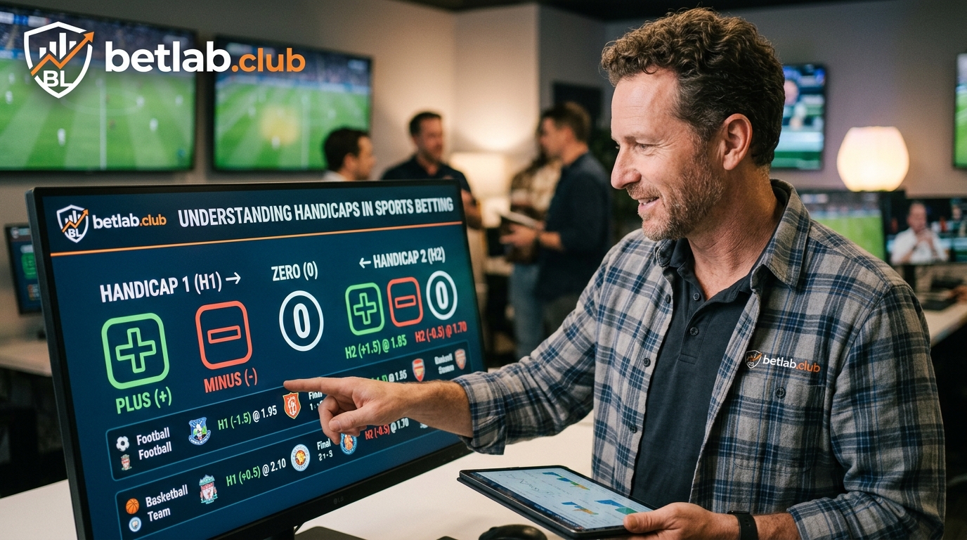 Handicaps in sports betting: positive (H1), negative (H2) and level handicap at bookmakers