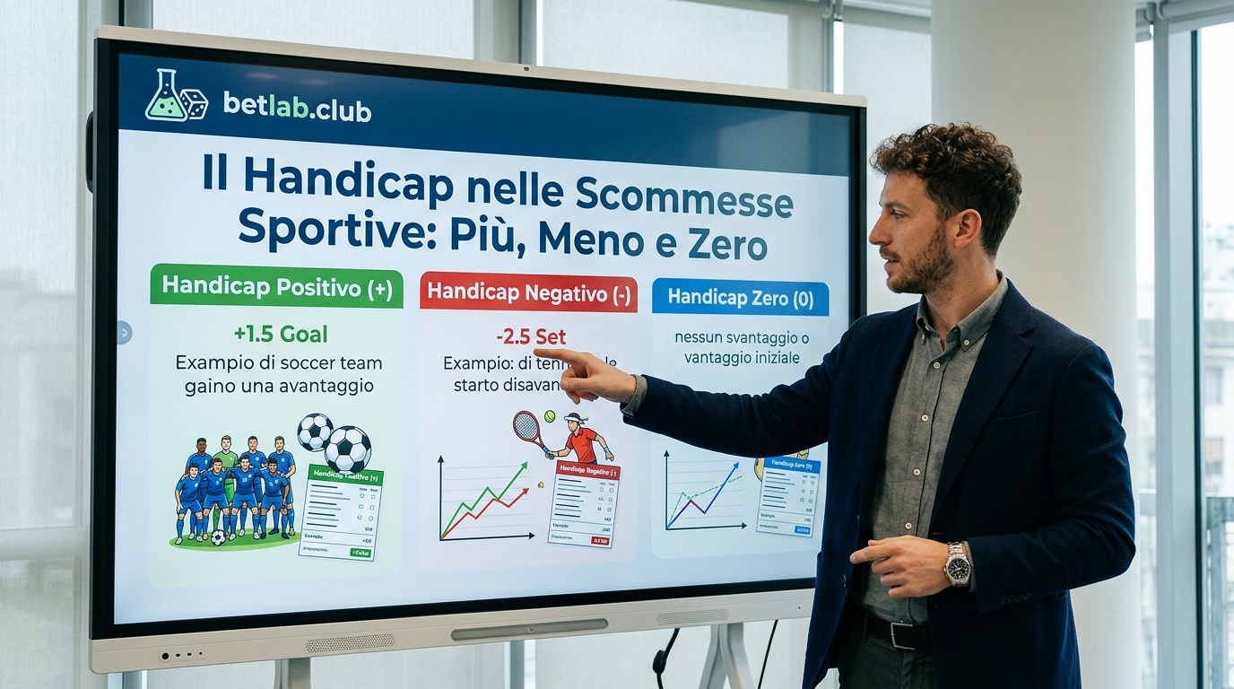 Handicap nelle scommesse sportive: positivo (H1), negativo (H2) e pari (H0) nei bookmaker