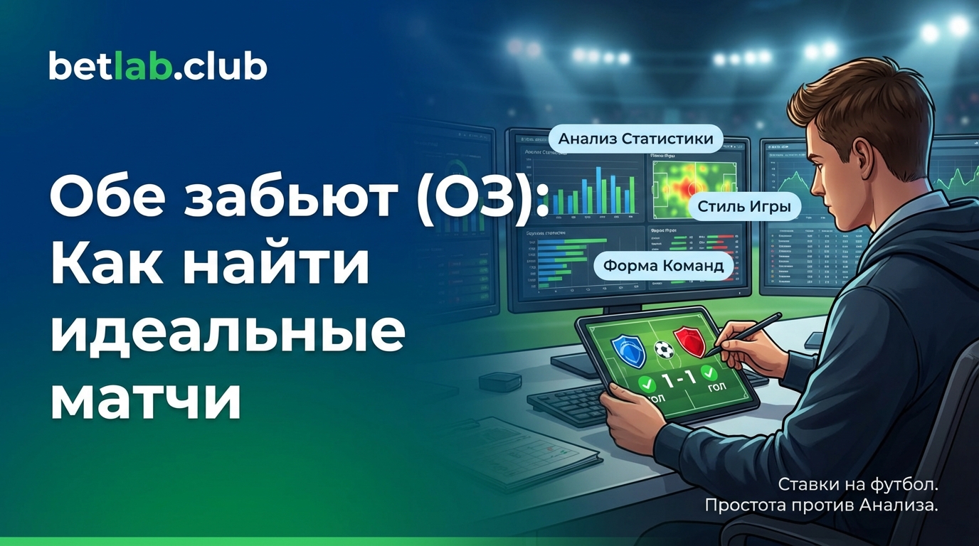 Ставки на обе забьют (ОЗ): как находить идеальные матчи и стратегию в футболе