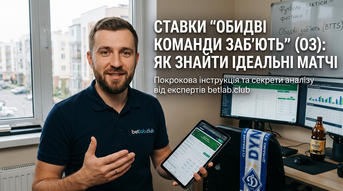 Ставки на «Обидві команди заб'ють» (ОЗ): як знаходити ідеальні матчі та стратегію у футболі
