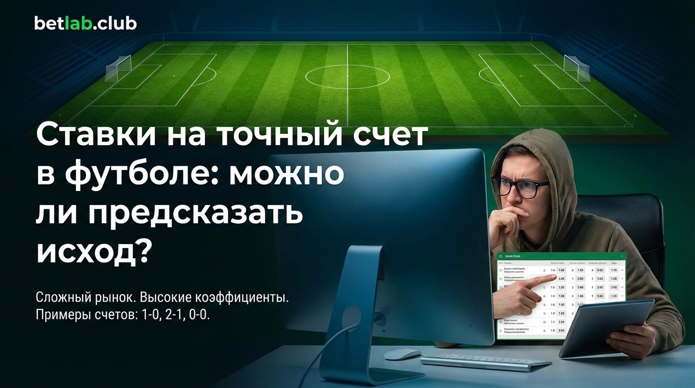 Ставки на точный счет в футболе: математика, стратегии и шансы угадать исход