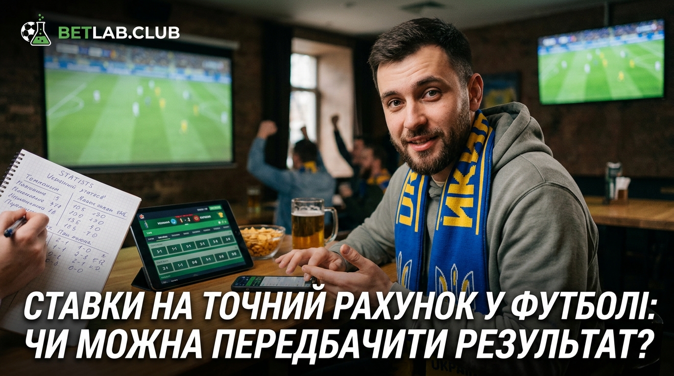 Ставки на точний рахунок у футболі: математика, стратегії та шанси вгадати результат