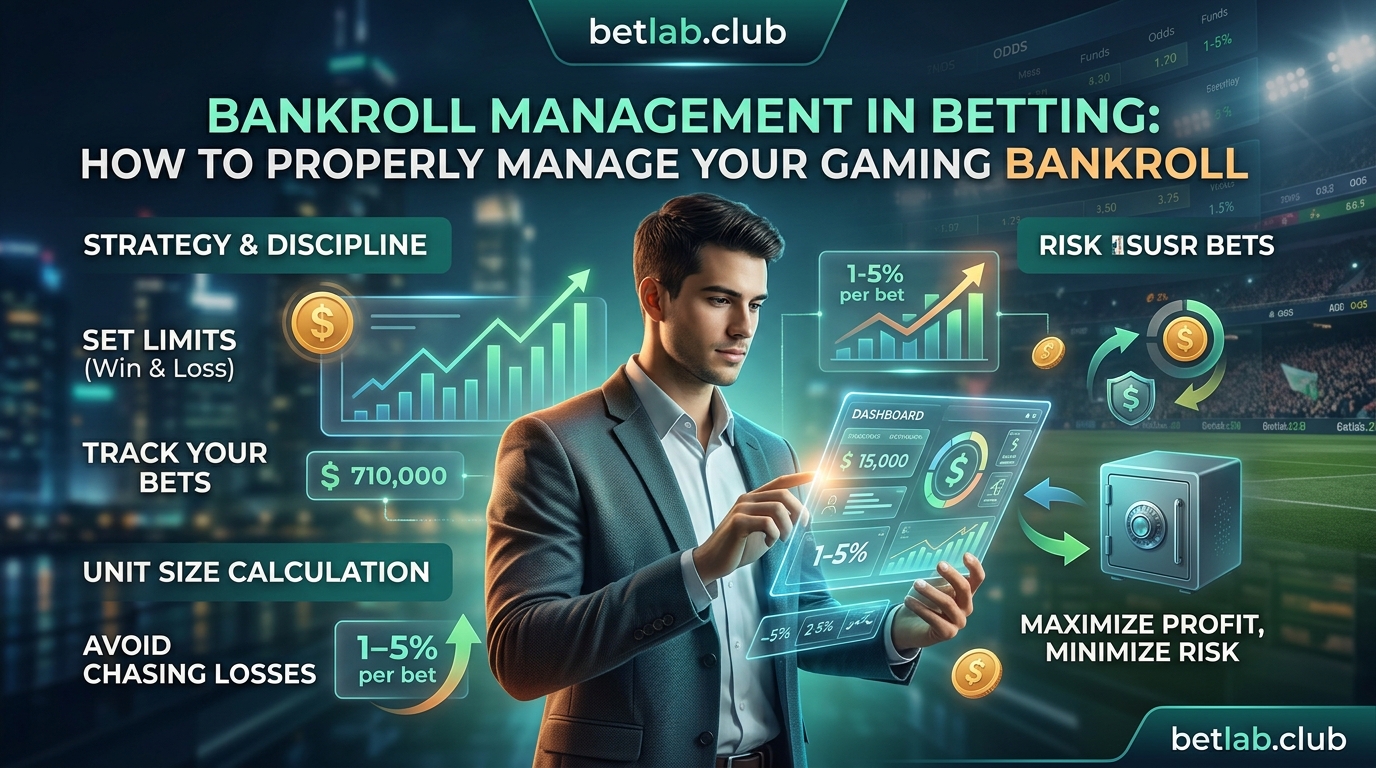 Bankroll management in betting: how to manage your betting bankroll and avoid losing money