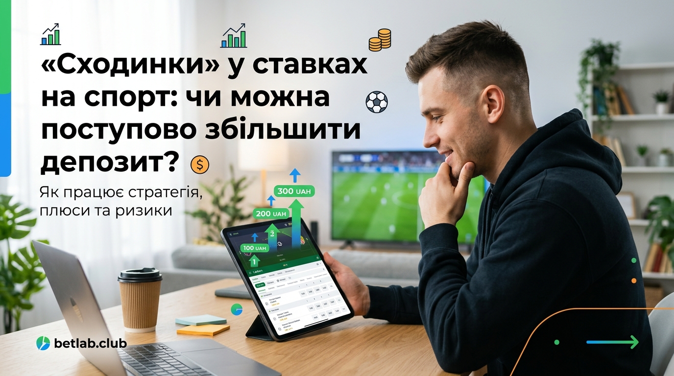 Сходинка у ставках на спорт: як безпечно збільшити депозит, починаючи з невеликих сум